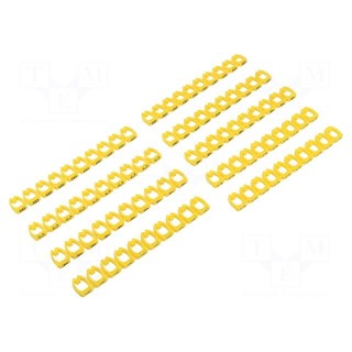 Markers | Marking: A..C | 5.6÷7.4mm | PVC | yellow | push-in
