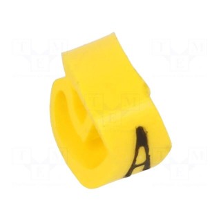 Markers | Marking: A | 4÷10mm | PVC | yellow | -30÷60°C | leaded | PA-2