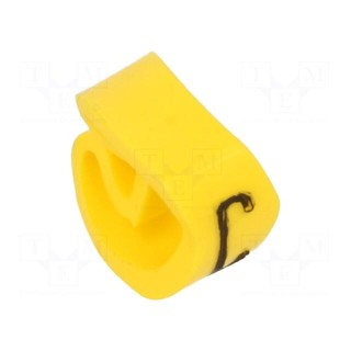 Markers | Marking: C | 4÷10mm | PVC | yellow | -30÷60°C | leaded | PA-2