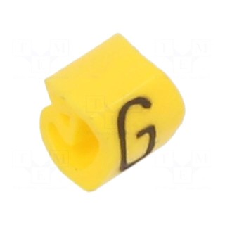 Markers | Marking: G | 1.3÷3mm | PVC | yellow | -30÷80°C | leaded | CLI C