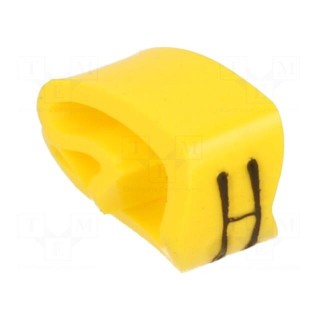 Markers | Marking: H | 4÷10mm | PVC | yellow | -30÷60°C | leaded | PA-2