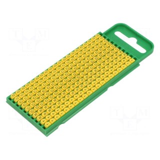 Markers | Marking: L1,L2,L3,N,ground | 0.8÷2.2mm | polyamide | yellow