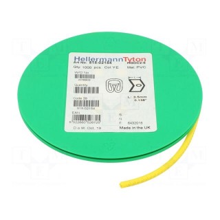 Markers | Marking: O | 2÷5mm | PVC | yellow | -65÷105°C | leaded | HGDC2-5