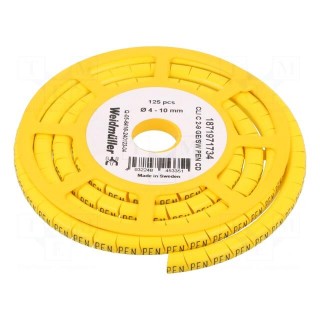 Markers | Marking: PEN | 4÷10mm | PVC | yellow | -30÷80°C | leaded | CLI C