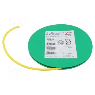 Markers | Marking: V | 2÷5mm | PVC | yellow | -65÷105°C | leaded | HGDC2-5