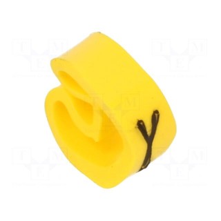 Markers | Marking: Y | 4÷10mm | PVC | yellow | -30÷60°C | leaded | PA-2
