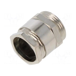 Cable gland | PG16 | IP54 | brass | metallic | Resistance to: UV rays