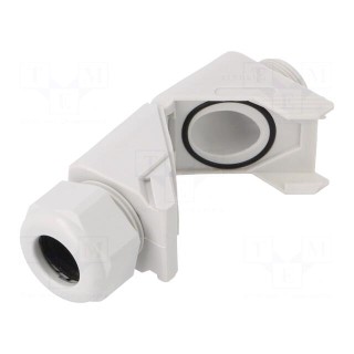 Cable gland | angular | M25 | 1.5 | IP68 | polyamide | grey | HSK-W