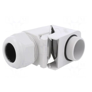 Cable gland | angular | M32 | 1.5 | IP68 | polyamide | grey | HSK-W