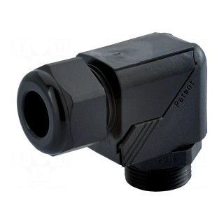 Cable gland | angular | PG13,5 | IP68 | polyamide | black | HSK-W