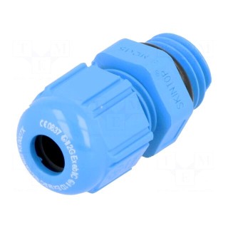 Cable gland | M12 | 1,5 | IP68 | Mat: polyamide | blue