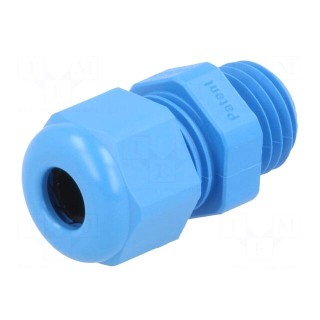 Cable gland | M12 | 1,5 | IP68 | Mat: polyamide | blue | UL94V-0