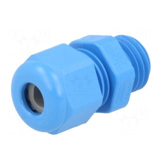 Cable gland | M12 | 1,5 | IP68 | Mat: polyamide | blue | UL94V-0