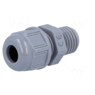 Cable gland | M12 | IP68 | Mat: polyamide | dark grey | UL94V-2