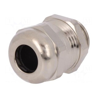 Cable gland | M16 | 1,5 | IP68 | Mat: brass | Body plating: nickel