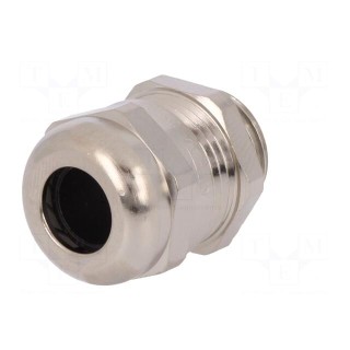 Cable gland | M16 | 1,5 | IP68 | Mat: brass | Body plating: nickel