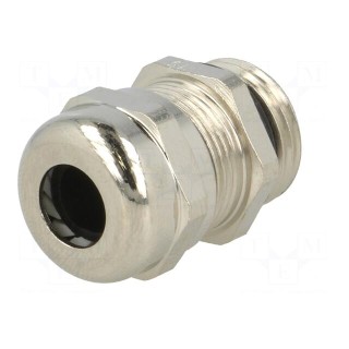 Cable gland | M16 | 1.5 | IP68 | brass | Body plating: nickel