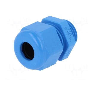 Cable gland | M16 | 1,5 | IP68 | Mat: polyamide | blue | UL94V-0