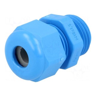 Cable gland | M16 | 1.5 | IP68 | polyamide | blue | UL94V-0 | HSK-K
