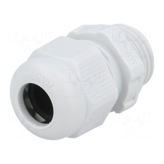 Cable gland | with metric thread | M16 | 1,5 | IP68 | Mat: polyamide