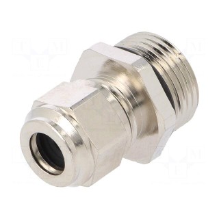 Cable gland | M20 | 1,5 | IP68 | Mat: brass | Body plating: nickel