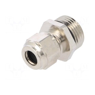 Cable gland | M20 | 1,5 | IP68 | Mat: brass | Body plating: nickel