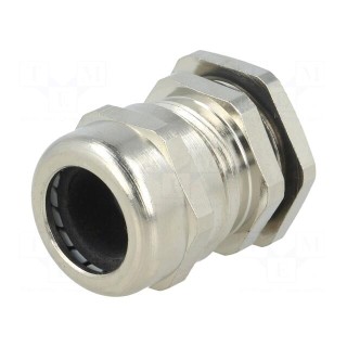Cable gland | 1,5 | IP68 | Mat: brass | Body plating: nickel