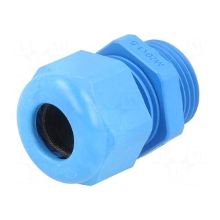 Cable gland | M20 | 1.5 | IP68 | polyamide | blue | UL94V-0 | HSK-K
