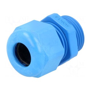 Cable gland | M20 | 1.5 | IP68 | polyamide | blue | UL94V-0 | HSK-K