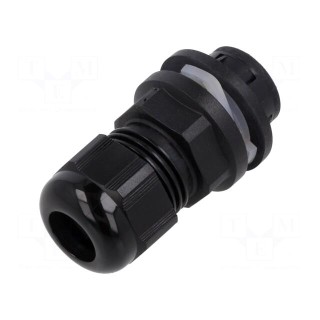 Cable gland | M20 | IP68 | polyamide | black | push-in | Entrelec