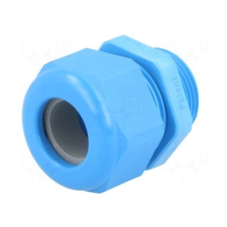 Cable gland | M25 | 1.5 | IP68 | polyamide | blue | UL94V-0 | HSK-K