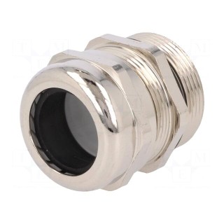 Cable gland | M32 | 1,5 | IP68 | Mat: brass | Body plating: nickel