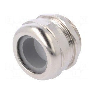 Cable gland | M50 | 1,5 | IP68 | Mat: brass | Body plating: nickel