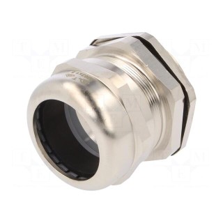 Cable gland | M63 | 1,5 | IP68 | Mat: brass | Body plating: nickel