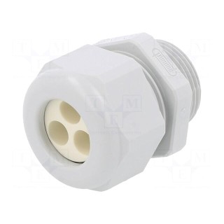 Cable gland | multi-hole | M25 | 1.5 | IP65 | polyamide | grey | 7mm