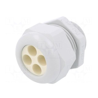 Cable gland | multi-hole | M32 | 1.5 | IP65 | polyamide | grey | 9mm