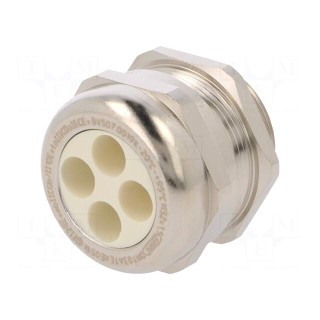 Cable gland | multi-hole | M32 | 1.5 | IP68 | brass | Holes no: 4 | 9mm