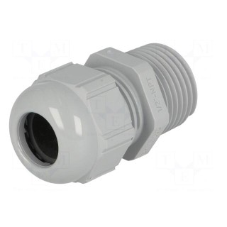 Cable gland | NPT1/2" | IP68 | polyamide | grey