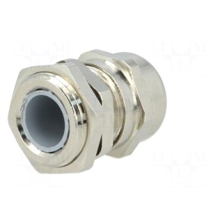 Cable gland | IP68 | Mat: brass | Body plating: nickel