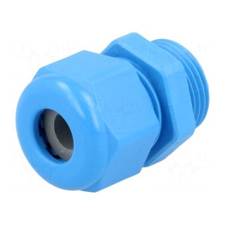 Cable gland | PG11 | IP68 | Mat: polyamide | blue | UL94V-0