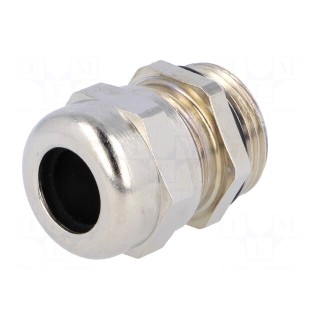 Cable gland | PG13,5 | IP68 | Mat: brass | Body plating: nickel