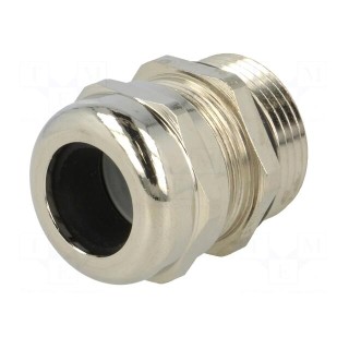 Cable gland | PG16 | IP68 | Mat: brass | Body plating: nickel