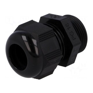 Cable gland | PG16 | IP68 | polyamide | black | HELUTOP HT-PG