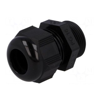 Cable gland | PG16 | IP68 | polyamide | black | HELUTOP HT-PG