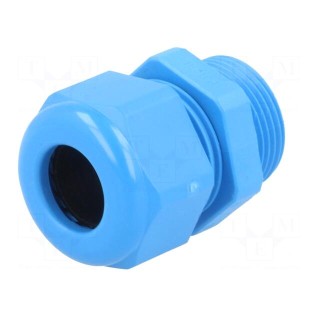 Cable gland | PG16 | IP68 | Mat: polyamide | blue | UL94V-0