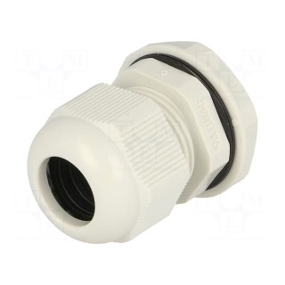 Cable gland | PG16 | IP68 | polyamide | grey | UL94V-2 | 17.3mm