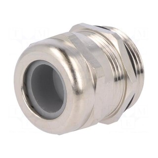 Cable gland | PG21 | IP68 | Mat: brass | Body plating: nickel