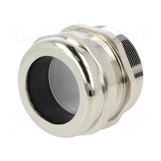 Cable gland | PG42 | IP68 | Mat: brass | Body plating: nickel