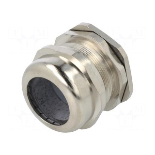 Cable gland | IP68 | Mat: brass | Body plating: nickel