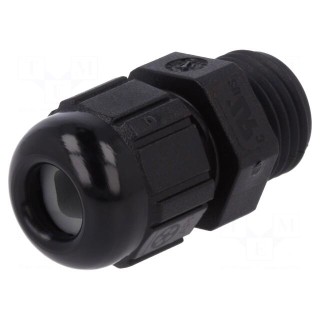 Cable gland | PG7 | IP68 | polyamide | black | Resistance to: UV rays